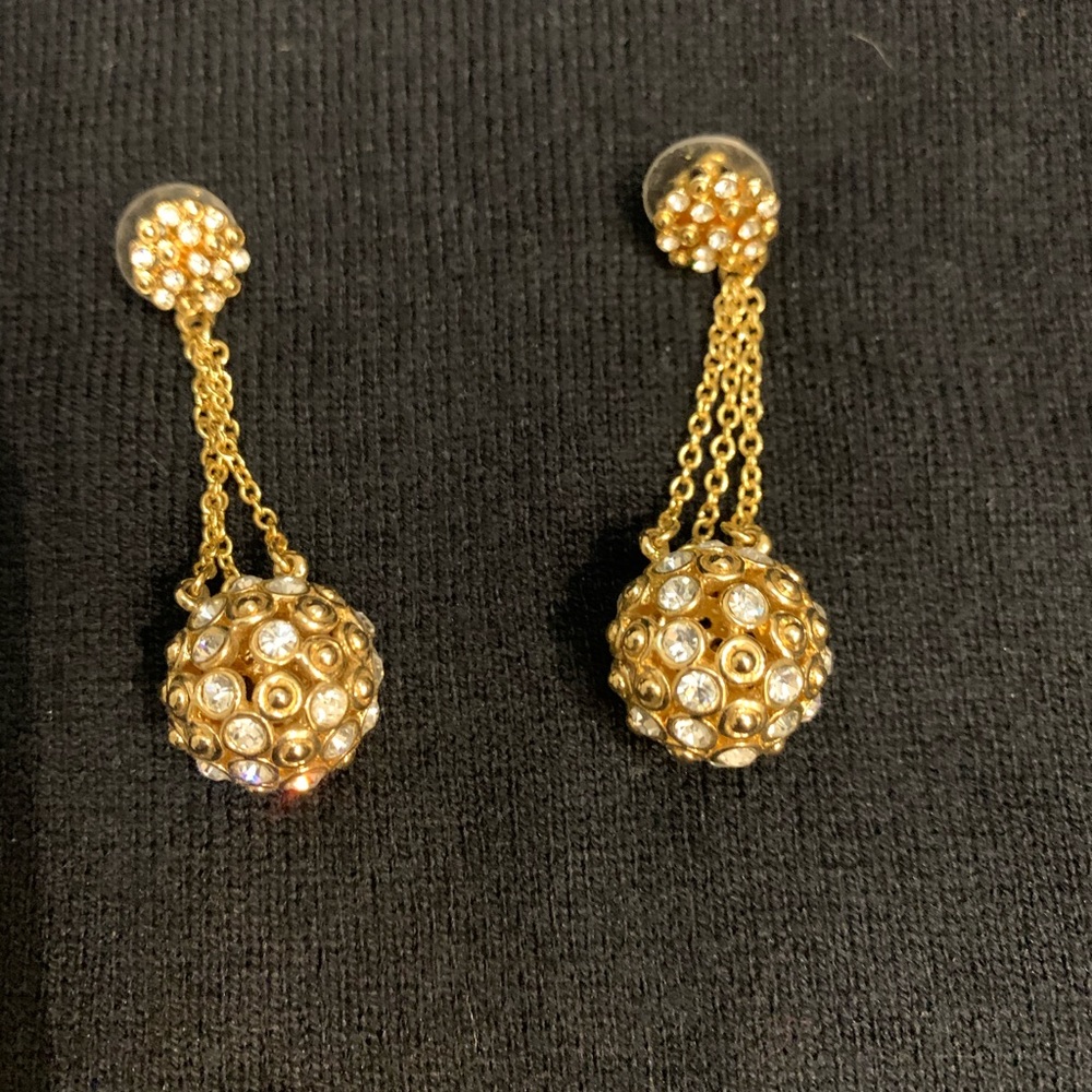 Pierced post drop earrings